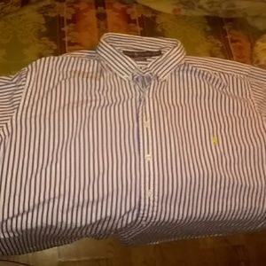 Mens polo button down short sleeve